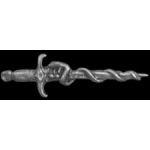 SNAKE WRAPPED SWORD PIN